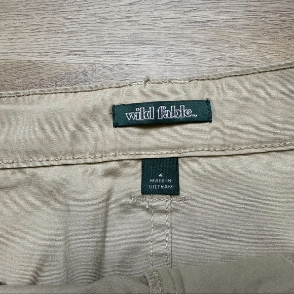 Wild Fable Khaki Mini Skirt size 4 - Picture 2 of 3